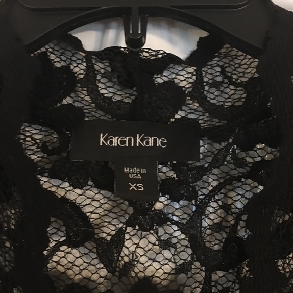 Karen Kane V-Neck Scallop Hem Lace Dress - Picture 4 of 4